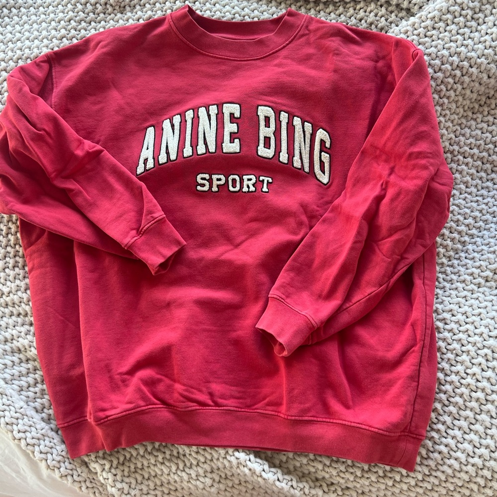 Anine Bing Sport Red Crewneck